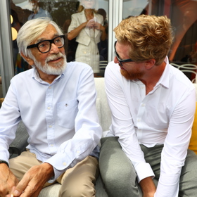 Jiří Bartoška s Jakubem Voráčkem na Moët party.