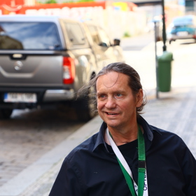 Jan Potměšil dorazil ve skvělé náladě. 