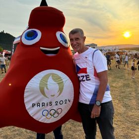 Andrej Babiš v olympijském parku.