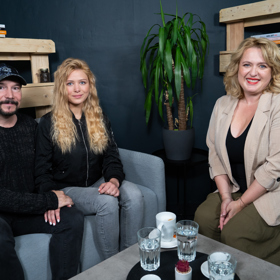 Bohuš Matuš se svou manželkou Lucií byli hosty talkshow Miluše Bittnerové, Na kafeečko.