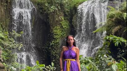 FOTO: Agáta odpočívá a medituje na Bali.
