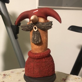 Vtipná cena pro Karla z mezinárodní přehlídky ohňostrojů.