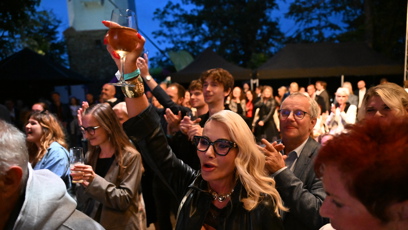 FOTO: Lenka Dragounová se rozparádila na koncertu Chinaski.