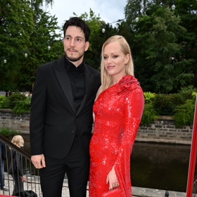 Ester Geislerová s partnerem na Campari party.