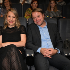 Kateřina Jacques s manželem Martinem Bursíkem.