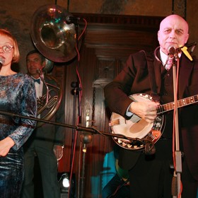 Herečka Lenka Plačková s Ivanem Mládkem.