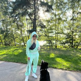 Kateřina Svitková s milovaným pejskem.