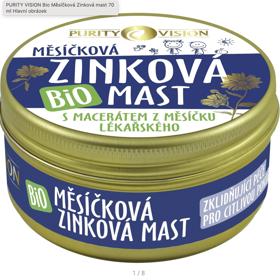 BIO měsíčková zinková mast, Purity Vision, 165 Kč