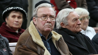 FOTO: Rudolf Jelínek po posledním rozloučení s Věrou Tichánkovou v roce 2014.