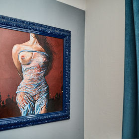 Janův obraz, který Pavlína dostala jako dárek. Není to ona :)