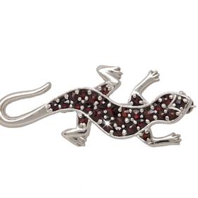 Brož ještěrka s českými granáty, Granát Turnov, 3 390 Kč