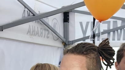 FOTO: Ivan Bartoš na Prague Pride nechyběl.