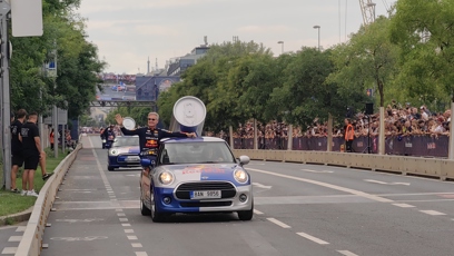 FOTO: Red Bull Racing v Praze.