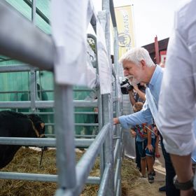Sympatický prezident Petr Pavel si akci nenechal ujít.