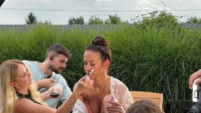 FOTO: Agáta Hanycová během práce.
