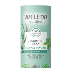 Tuhý deodorant v v tyčince bez alkoholu a hliníkových solí s vůní máty, Weleda, 249 Kč 