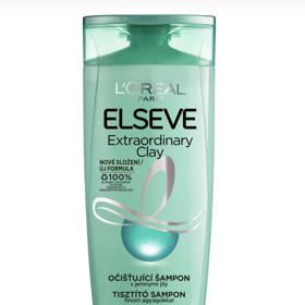 Očišťující šampon s jemnými jíly, Extraordinary Clay Shampoo, Elseve, L'Oréal Paris, 169 Kč
