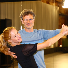 Tereza Prucková s Patrikem Hartlem na tréninku.