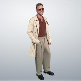 Pánové by se neměli bát nosit ani trenčkot. Vypadá skvěle v lehce byznys stylingu...