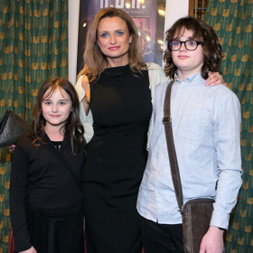 Jana Adamcová se svými dětmi, Jasmínkou a Danem.