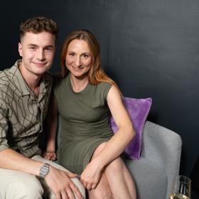 Oskar Hes s tanečnicí Kateřinou Bartuněk Hrstkovou