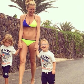 Modelka Simona Krainová na devět let staré fotografii.