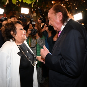 Jiřina s oslavencem Františkem Janečkem.