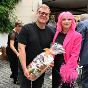 Tereza Mašková na oslavě 70. narozenin Zdeňka Bartáka.