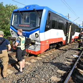 Vlakové neštěstí v Praze.