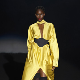 Model Tomáše Němce na mole MBFW Madrid.