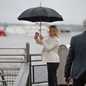 První dáma Eva Pavlová často doprovází svého manžela na pracovních cestách. 