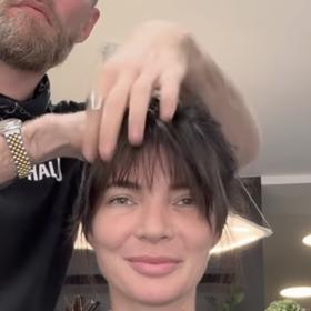 Monika Marešová si nechala ostříhat ofinu. 