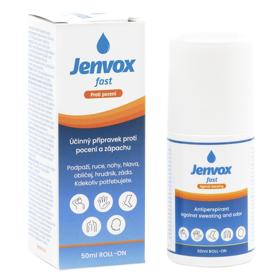 Přípravek proti pocení a zápachu podpaží, rukou, nohou, hlavy, hrudi a dalších míst, Jenvox fast, 419 Kč/50 ml