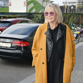 Jana Švandová na premiéře. 