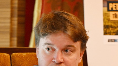 FOTO: Petr Kolečko ve společnosti.