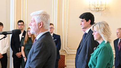 FOTO: První dáma Eva Pavlová na sobě měla zelené midi šaty.