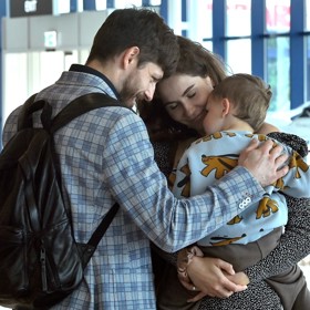 Michal Kempný s rodinkou.