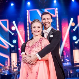 Kickboxerka Martina Ptáčková se svým tanečním partnerem Dominikem Vodičkou.