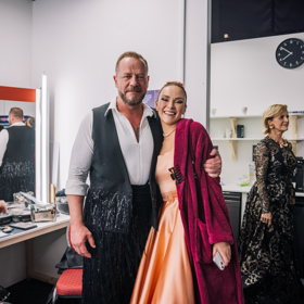 Filip Blažek se svou taneční partnerkou Adrianou Maškovou.