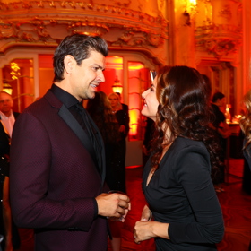 Petr Vojnar na Playboy party s Evou Decastelo.