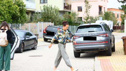 FOTO: Agáta Hanychová vypadala smutně.
