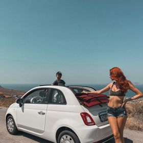 Aneta Zicklerová na dovolené.