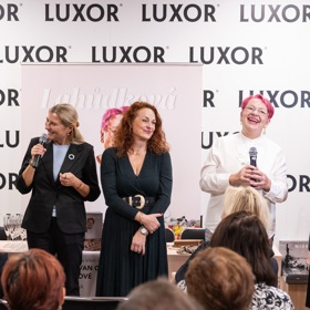 Herečka Markéta Hrubešová řekla během křtu několik vřelých slov.