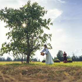 V pohádce Čarovné jablko mladá léčitelka Hana (Viktória Jurištová) čeká, až jí dozraje její čarovné jablko, aby mohla zdědit kouzelnou moc od své maminky.