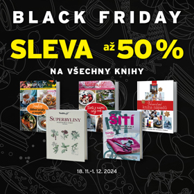 Na Black Friday si koupíte se slevou 50 % také knížky o šití nebo bylinkách. 