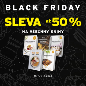 Využijte Black Friday a pořiďte si kuchařky z dílny Toprecepty.cz se slevou až 50 %. 