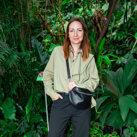 Veronika Arichteva nosí šněrovací boty různé výšky s oblibou.