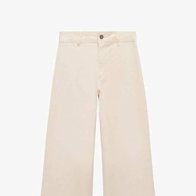 Džíny střihu culottes s nezačištěnými okraji, Mango, 899 Kč