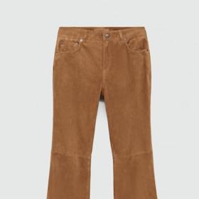 Semišové kalhoty, Mango, 5 499 Kč