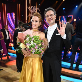 Se svou taneční partnerkou Terezou Pruckovou tvoří Hartl pořádně vysmátou dvojici.